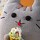 Cat Pillow Pushin Toy. Stuffed Toys. Вязаные игрушки - Ольга (knitlandiya). Online shopping on My Livemaster.  Фото №2