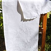 Свадебный салон handmade. Livemaster - original item Linen towel with Russian embroidery white. Handmade.