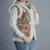 Одежда handmade. Livemaster - original item Vests of wool, decorated with classic pattern. Handmade.