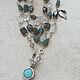 Sautoir with garnet, turquoise and quartz. Lariats. Sonia Dov jewellery. My Livemaster. Фото №6