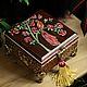 Шкатулка-ларец «Жар-птица». Шкатулки. Шкатулки (HandMadeJoli) (HandMadeJoli). Ярмарка Мастеров.  Фото №6