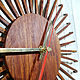 Wall clock 'Viga Luz' mahogany. Watch. Miv&Son Workshop. Online shopping on My Livemaster.  Фото №2