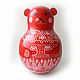 Tumbler with a jingle Teddy Bear big. Souvenirs3. matrioska (mir-matrioshki). Online shopping on My Livemaster.  Фото №2
