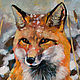 To order a painting. Oil painting Fox. Fox Animals. Pictures. pirogov-maxim. Online shopping on My Livemaster.  Фото №2