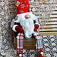 Vintage Gnome textile, keeper for home, interior, New Year, Christmas gifts, Moscow,  Фото №1
