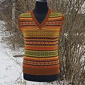 Одежда handmade. Livemaster - original item Fair isle style Vest. Handmade.