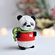 Panda pendant in car, Christmas tree toy, panda souvenir, New Year\\\\\\\'s compositions, Moscow,  Фото №1