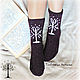 Socks and mittens'The White Tree of Gondor'. Tolkien. Socks. Shop Natalia Glebovskaya. My Livemaster. Фото №4