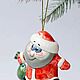 Santa Claus Toy for Christmas tree. Christmas decorations. Porcelain story. Online shopping on My Livemaster.  Фото №2