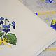 Set of tablecloth and napkins with embroidery 'Violet'. Tablecloths. Olga Lado. My Livemaster. Фото №5