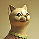 Статуэтка кошка в майке в стиле прованс. Статуэтки. Винтажный бутик Joséphine. Интернет-магазин Ярмарка Мастеров.  Фото №2