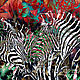 Abstract mural - Kiss zebras in August, Panels, St. Petersburg,  Фото №1