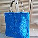 Classic bag: Blue openwork squares. Classic Bag. Lena Tikhonova (LeTi). Online shopping on My Livemaster.  Фото №2