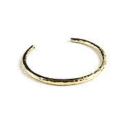 Украшения handmade. Livemaster - original item Gold women`s bracelet, gold hard bracelet 
