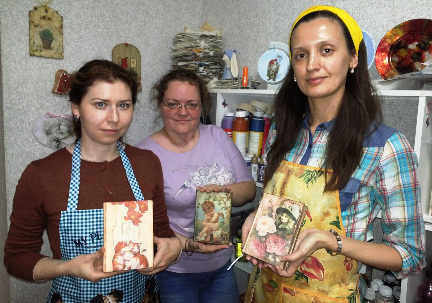 МК по декупажу на коже