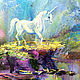 The painting 'the Legend of the Unicorn' (oil on canvas). Pictures. Multicolor Gallery. Online shopping on My Livemaster.  Фото №2