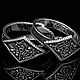 Парные кольца Темные души из серебра 925 пробы, Обручальные кольца, Санкт-Петербург,  Фото №1