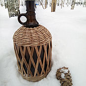 Для дома и интерьера handmade. Livemaster - original item Wicker bottle. Handmade.