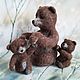 Bear with cubs Felt toys made of wool. Felted Toy. Natalya Gorshkova Cute toys felting. Online shopping on My Livemaster.  Фото №2