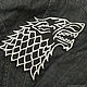 Нашивка на одежду Лютоволк. Игра Престолов. Game of Thrones. Аксессуары для вышивки. Нашей нашивку. Интернет-магазин Ярмарка Мастеров.  Фото №2