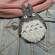 Brooch Totoro. Brooches. Irina Sayfiydinova (textileheart). Online shopping on My Livemaster.  Фото №2