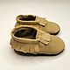 Beige Baby Moccasins, Baby Shoes, 100% Leather Baby Shoes. Babys bootees. ebooba. Online shopping on My Livemaster.  Фото №2