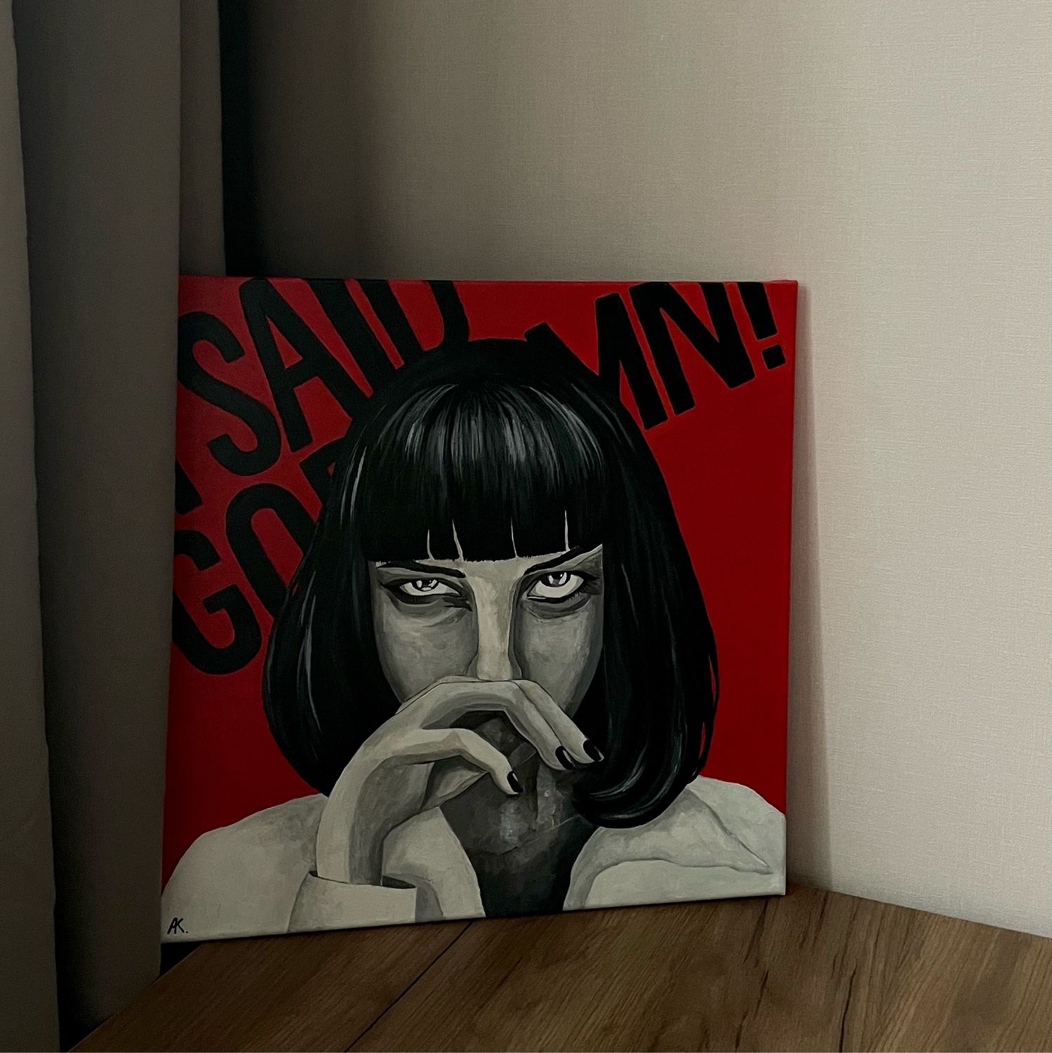 Картины на заказ. На фото картина «I said goddamn»/Криминальное чтиво ...