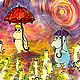 Заказать Тарелка Мумитролль и Хатифнатты. Masterskaja Vdohnowinki. Ярмарка Мастеров. . Тарелки Фото №3