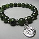 Copy of Bracelet with jade and copper beads "Game", Bead bracelet, Moscow,  Фото №1