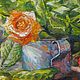 Still life with roses and fruit. Pictures. khudojnik. Online shopping on My Livemaster.  Фото №2