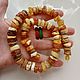 42cm Amber beads for the thyroid gland made of untreated amber. Beads2. BalticAmberJewelryRu Tatyana. My Livemaster. Фото №6