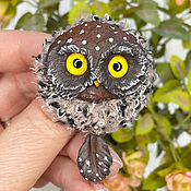 Украшения handmade. Livemaster - original item Owl Pin Brooch. Handmade.