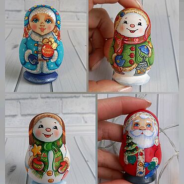 Сувениры и подарки ручной работы. Ярмарка Мастеров - ручная работа Магниты "Новогодние". Handmade.