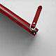 Чехол папка для MacBook Air, Pro Red. Чехол. Stitch & Leather. Ярмарка Мастеров.  Фото №6