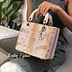 Сумка из кожи питона в стиле Dior. Классическая сумка. Мир экзотических изделий. Интернет-магазин Ярмарка Мастеров. Фото №2