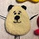 Animals brooches. Stuffed Toys. strand of wool. My Livemaster. Фото №4