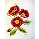 Художественная гладь "Галльские розы", вышитая картина. Pictures. Irina  Art embroidery. Интернет-магазин Ярмарка Мастеров.  Фото №2