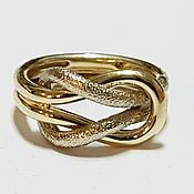 Золотое кольцо с хрусталем