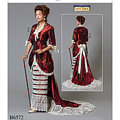 SEWING PATTERN Victorian Costume 1870-1880 Draping Front B6305