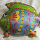 Gift to Fish, Pillow - toy Fish, 45h35 cm, hand painted. Baby pillow. arkensoie Silkyway. My Livemaster. Фото №5