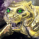 Order Bronze Tiger symbol of 2022 Demantoids Amethyst. Miner premium - Ltd Moscow (mineralpremium). Livemaster. . Figurines Фото №3