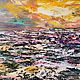 Oil painting sunset seascape ' Miracle of nature'. Pictures. Russian Oil Paintings. My Livemaster. Фото №5