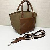 Сумки и аксессуары handmade. Livemaster - original item Aurora bag made of nubuck leather in cocoa color leather in brown color. Handmade.