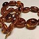 Necklace made of super large solid amber 35 mm in gold. Beads2. marusjy. My Livemaster. Фото №6