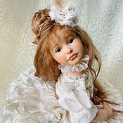 Лёля, Авторская Коллекционная кукла ручной работы, подвижная кукла