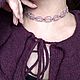 Чокер из бисера и хрустальных бусин Нежность. Чокер. fleur_made. Ярмарка Мастеров.  Фото №4