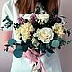 Неувядающий букет невесты из стабилизированных цветов, Букеты, Москва,  Фото №1