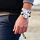 наручные часы механические часы скелетон часы на широком браслете женские мужские часы прозрачный механизм на широком кожаном дизайнерском ремне часы браслет кожаный ремешок для часов на заказ