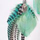 Mint delicate earrings with peacock feather. Earrings. Feather earrings Magic Temptation. Online shopping on My Livemaster.  Фото №2
