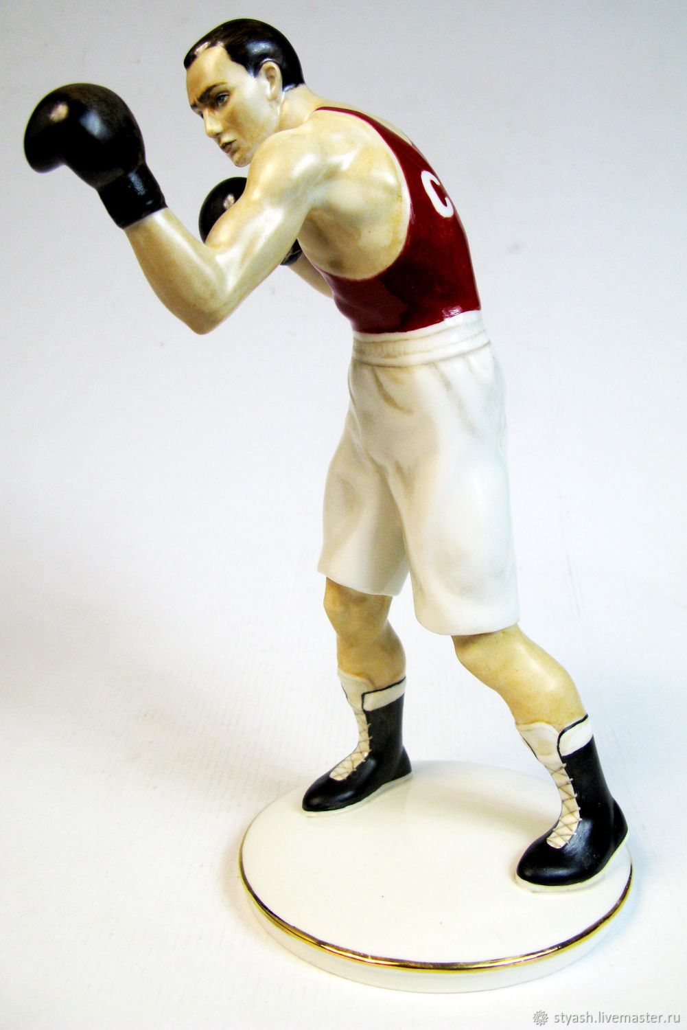Фарфоровая статуэтка: " Боксёр " (роспись) в интернет-магазине на ...